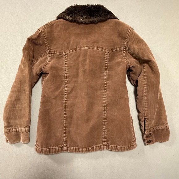 Y2K 90s Penny Lane Faux Fur 70s Style Boho Chic Corduroy Coat Jacket Women Small - Picture 11 of 11
